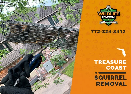 squirrels in live trap in Treasure Coast