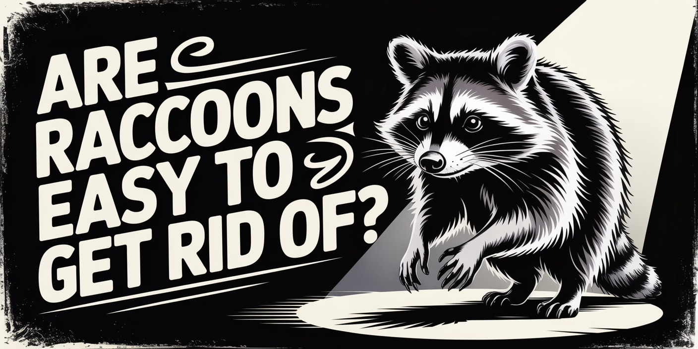 Are raccoons easy to get rid of?