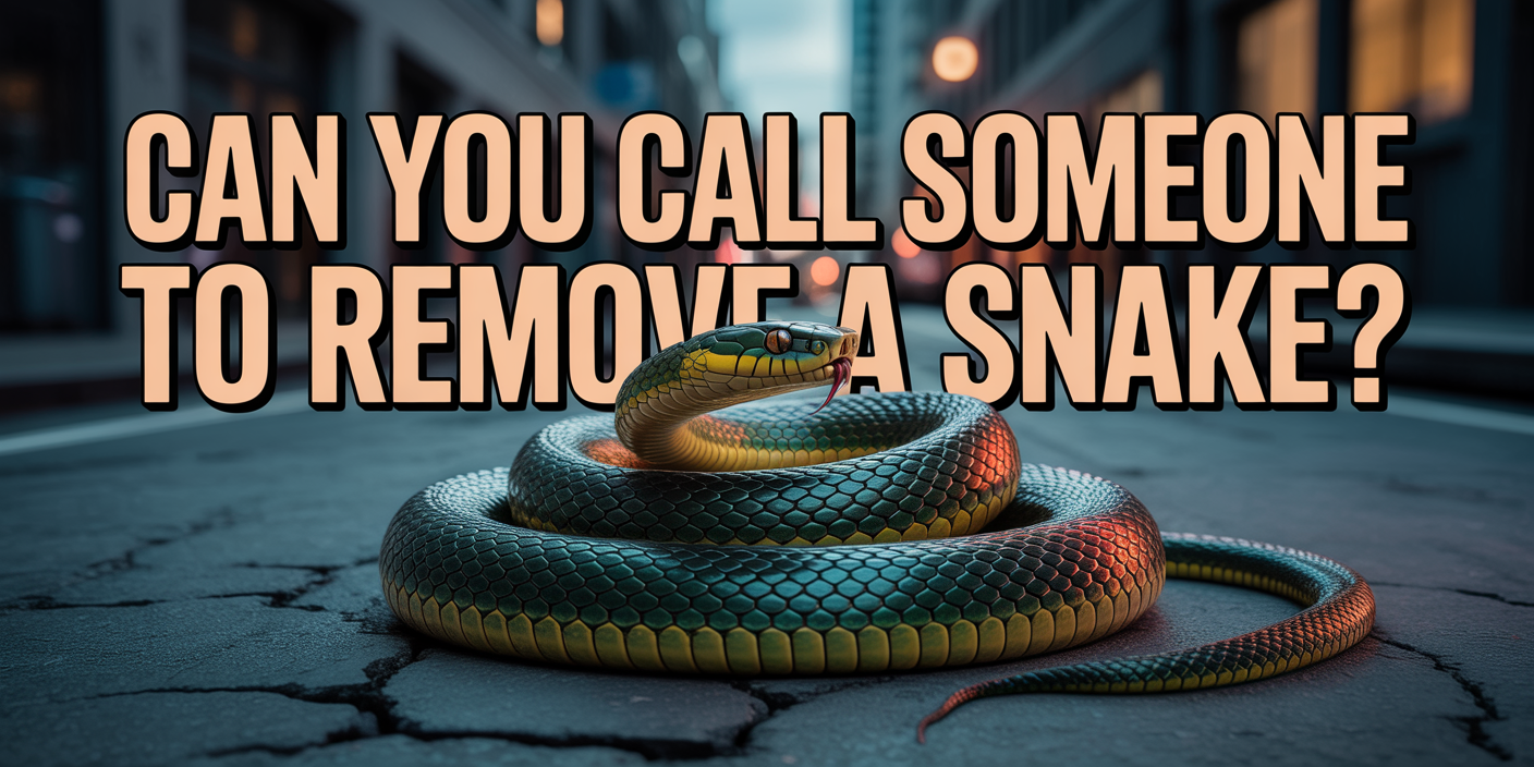 Can you call someone to remove a snake?