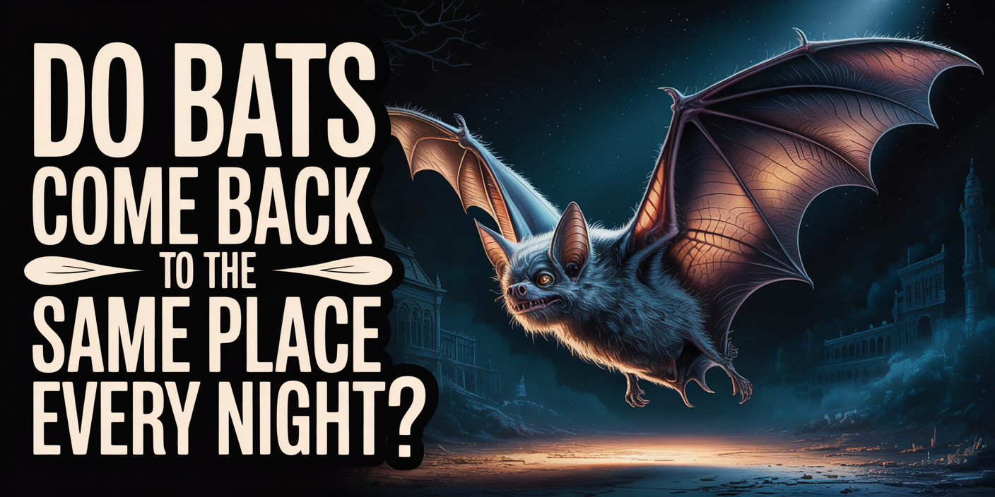 Do bats come back to the same place every night?
