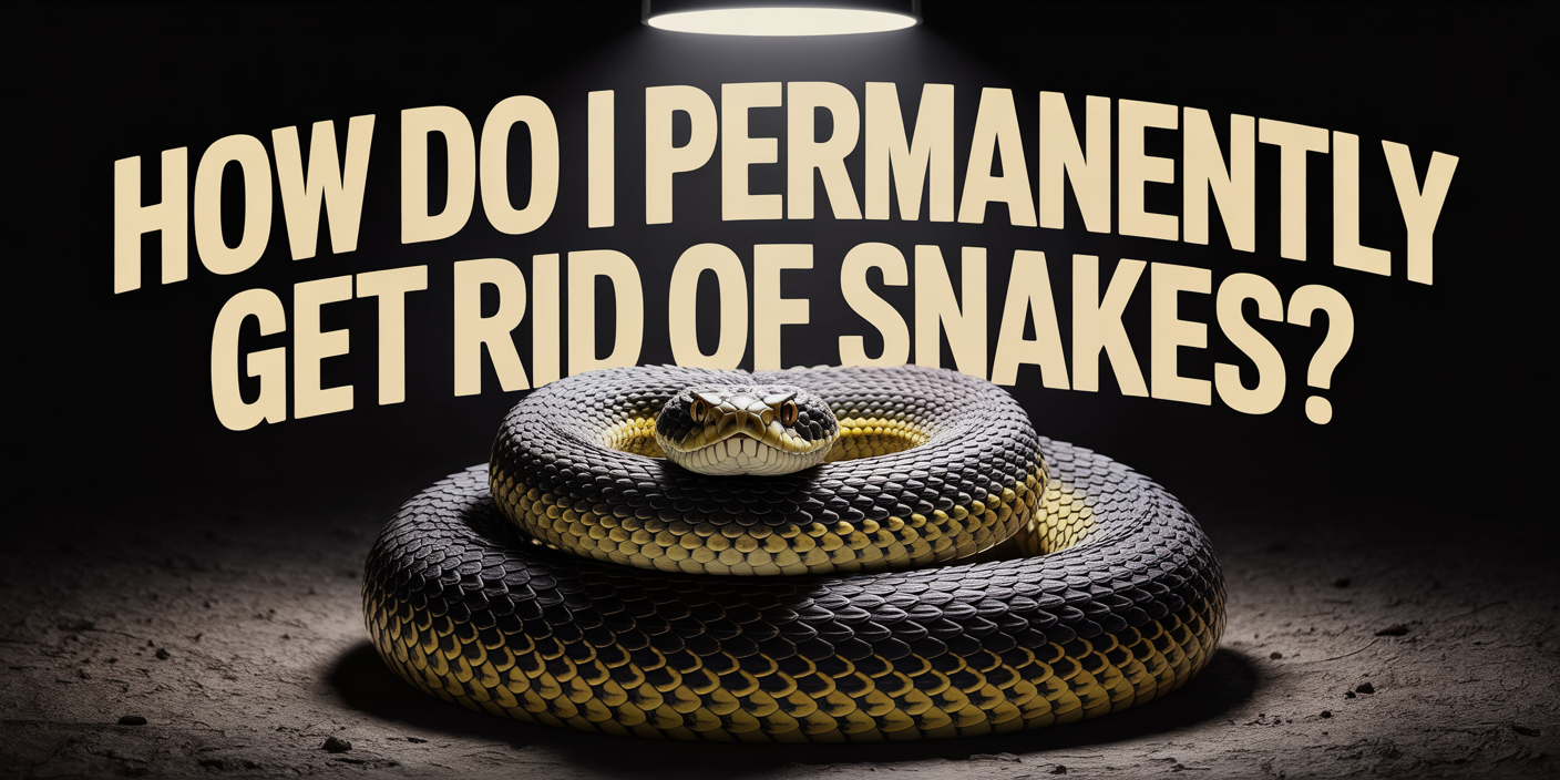 How do I permanently get rid of snakes?