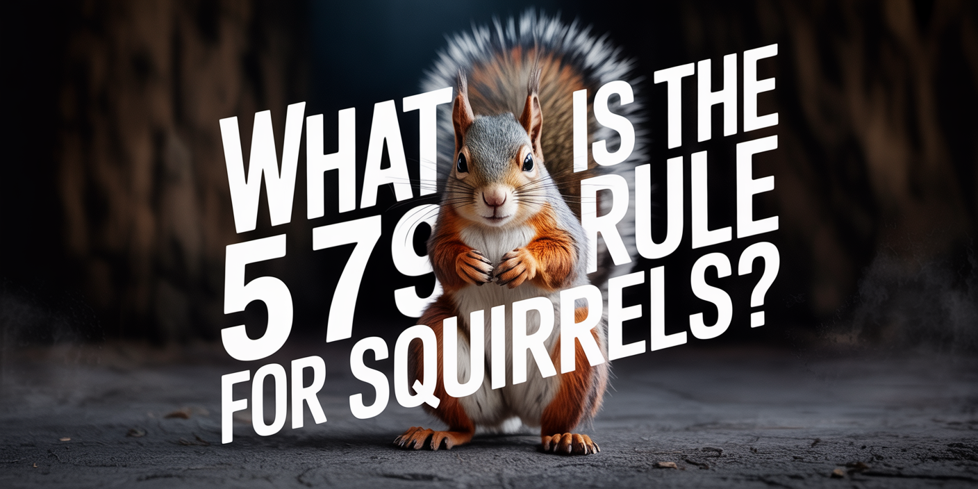 What is the 5 7 9 rule for squirrels?