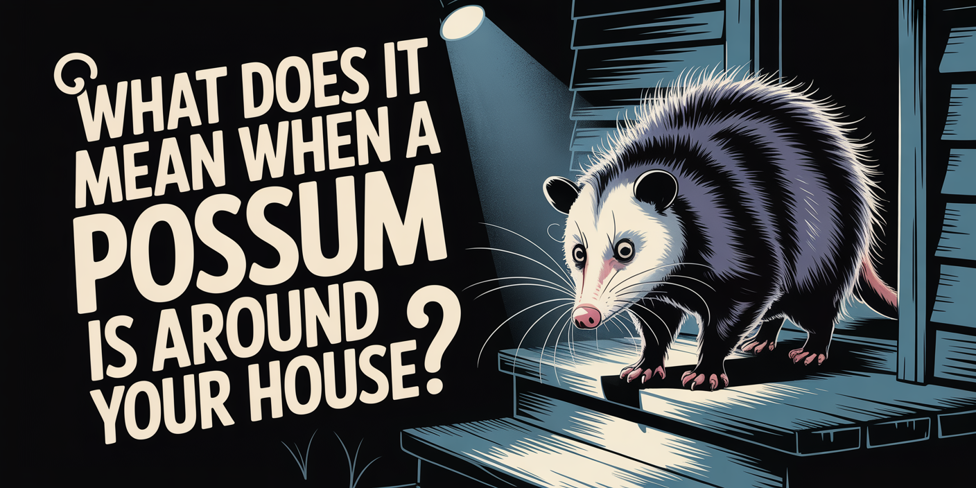 What does it mean when a possum is around your house?
