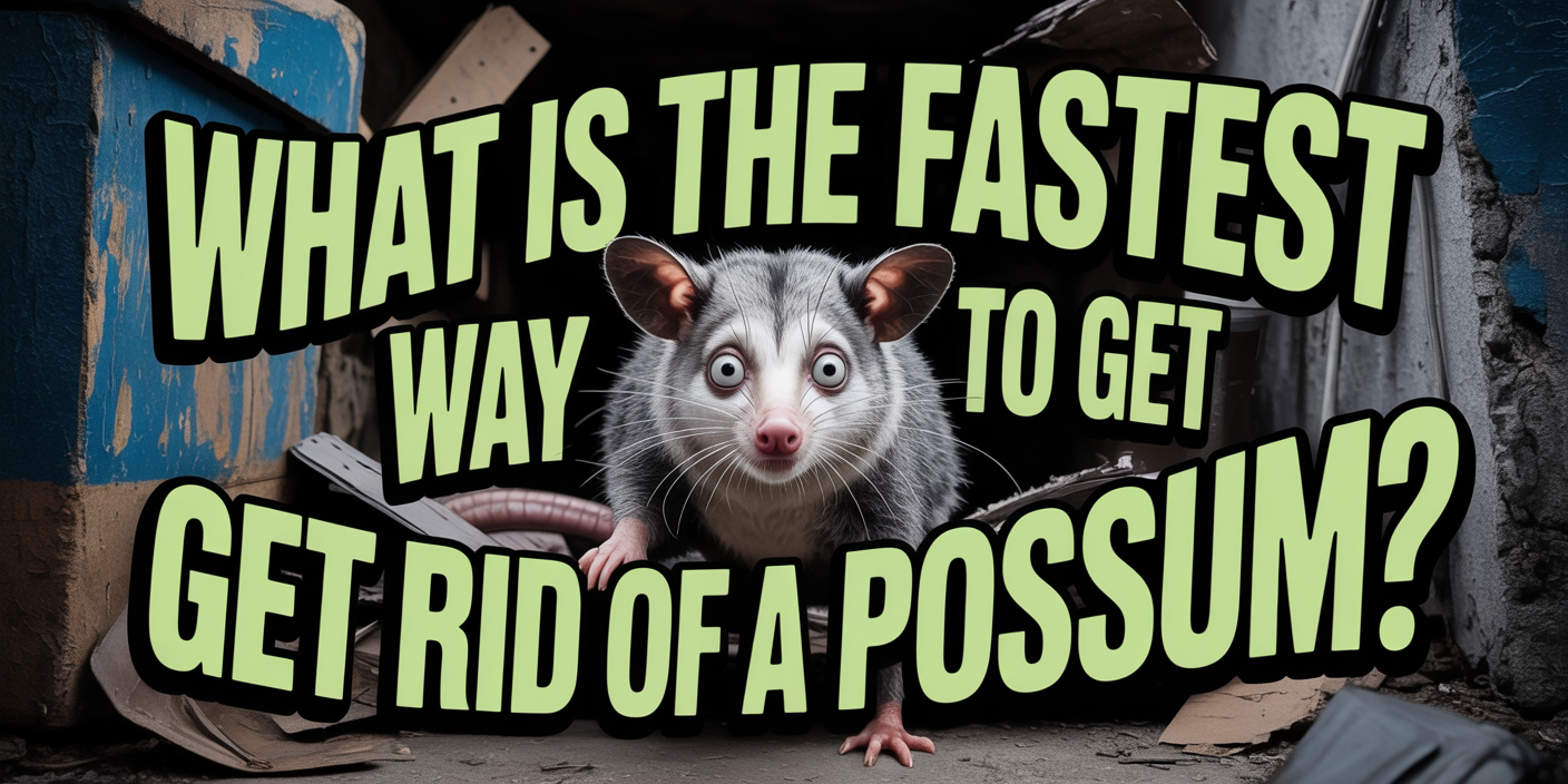 What is the fastest way to get rid of a possum?