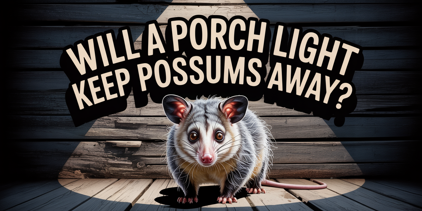 Will a porch light keep possums away?